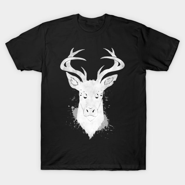 Spider Deer Negative T-Shirt by ThompsonTom Tees